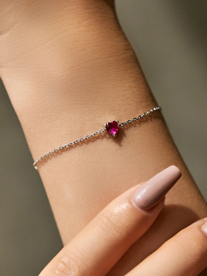 Bracelet chaine Cœur femme