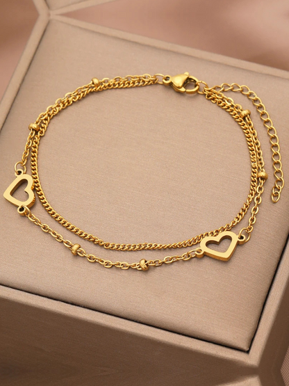 Bracelet coeur breloque