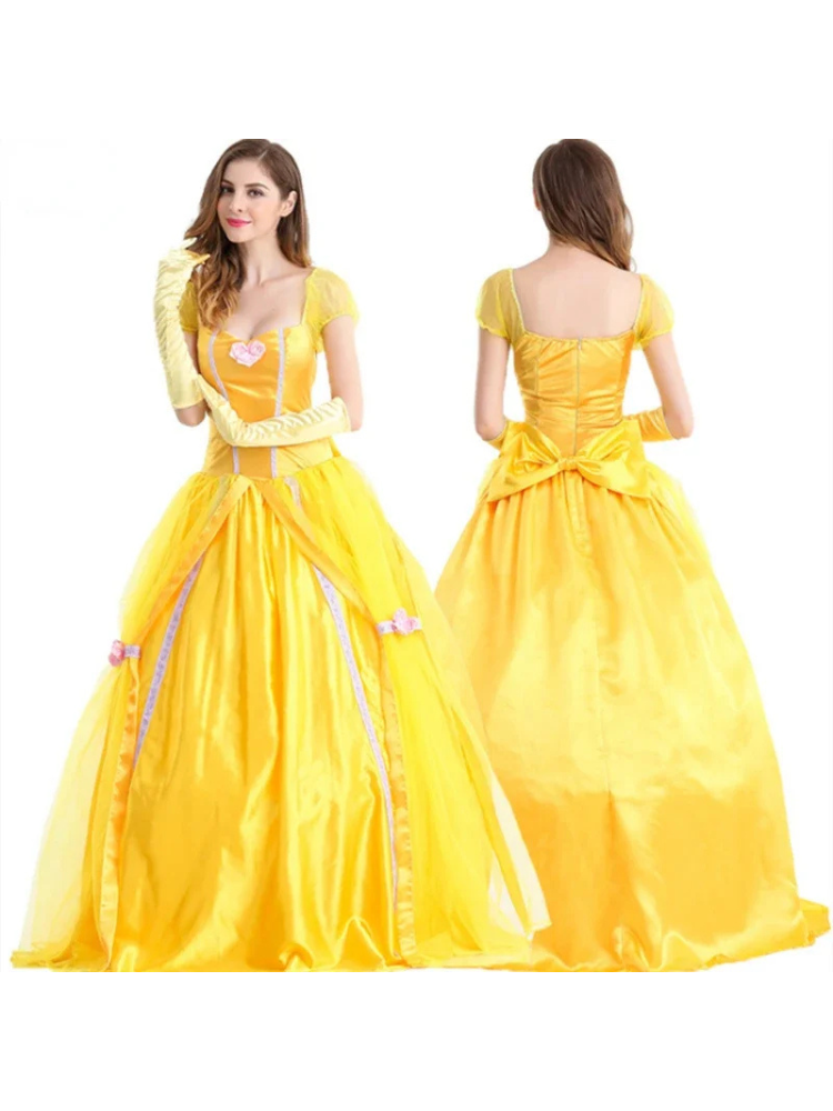 Robe Princesse Jaune adulte