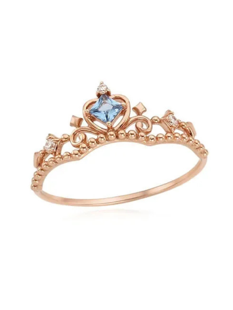 Bague Princesse Enfant bleu