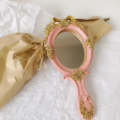 Miroir Princesse Main rose