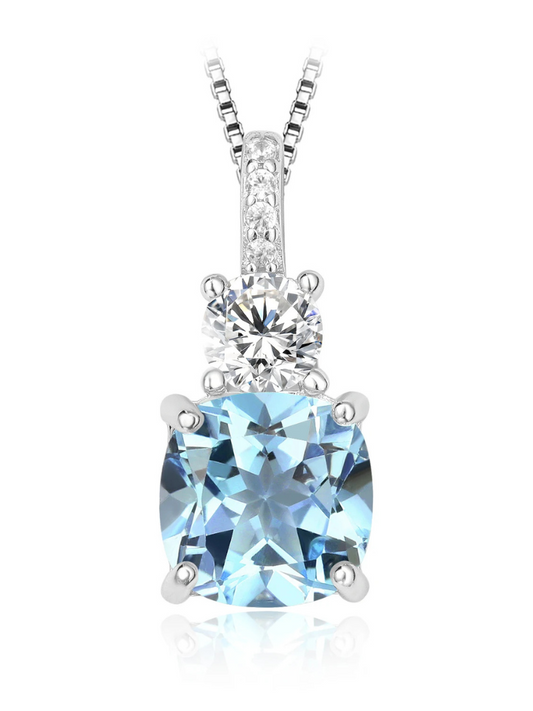 Collier Diamant Bleu Princesse