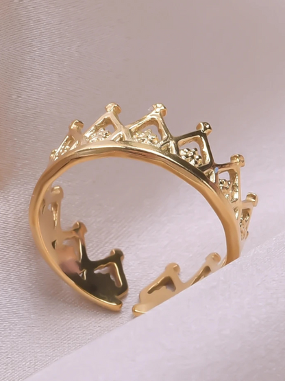 Bague Couronne doré