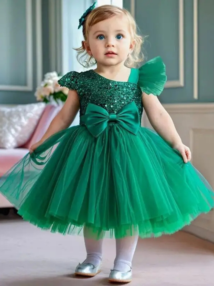 Robe Princesse Bébé Verte