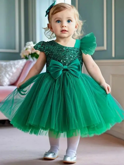 Robe Princesse Bébé Verte