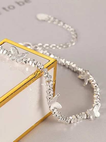 Bracelet acier Papillons