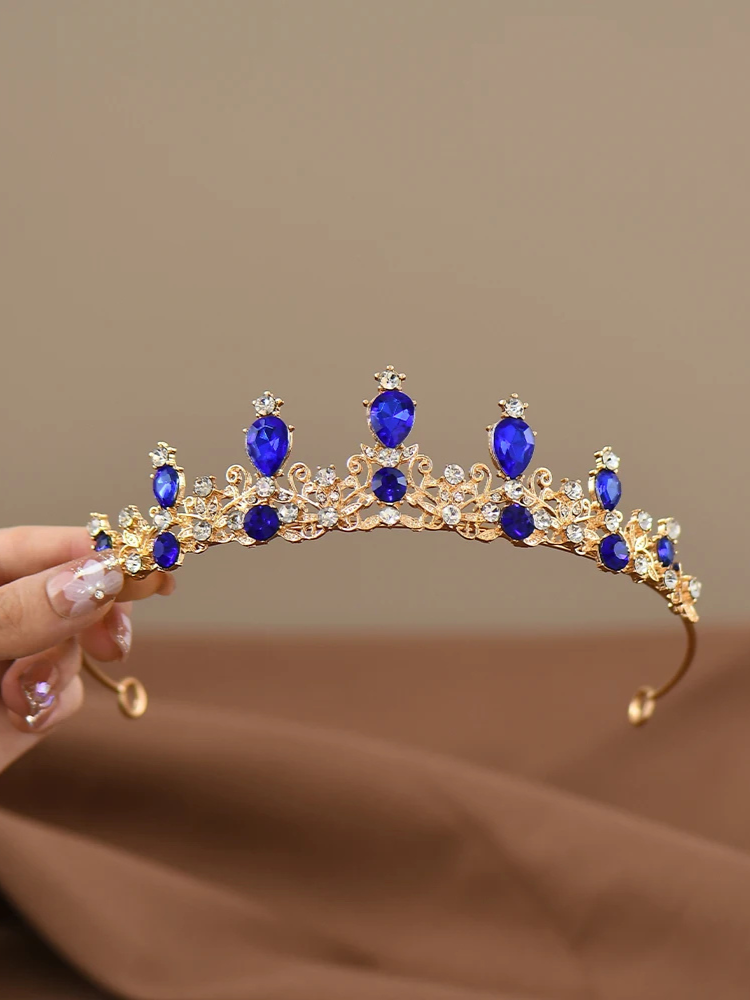 Couronne Princesse Enfant bleu