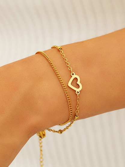 Bracelet coeur breloque