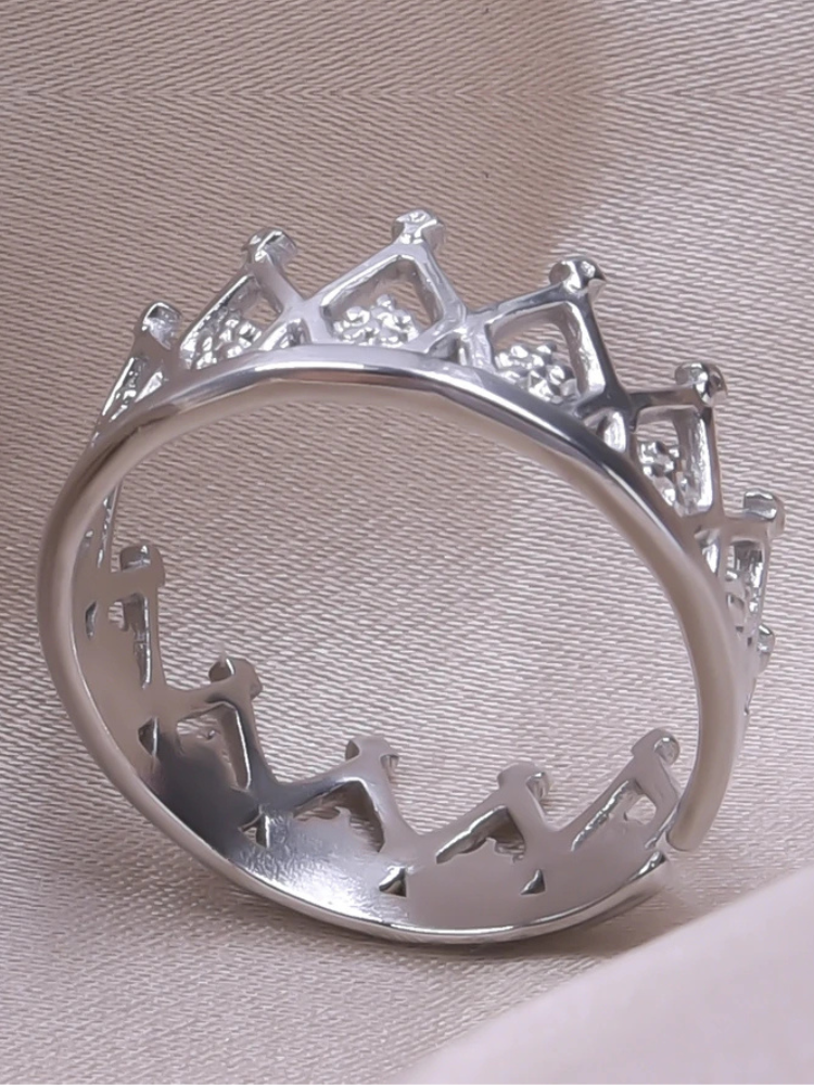 Bague Couronne argent