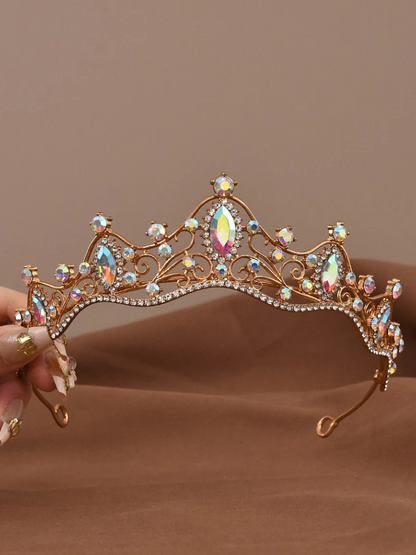 Couronne Princesse Or multicolore