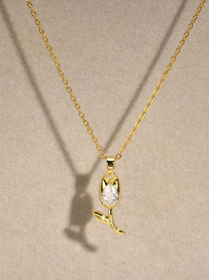 Collier Tulipe pendentif