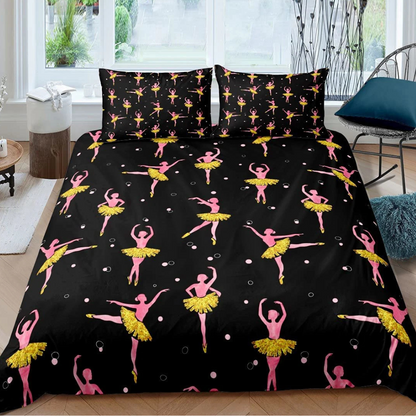 Housse de Couette Ballerine noir