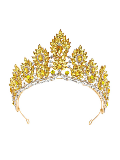 Couronne Princesse Reine jaune