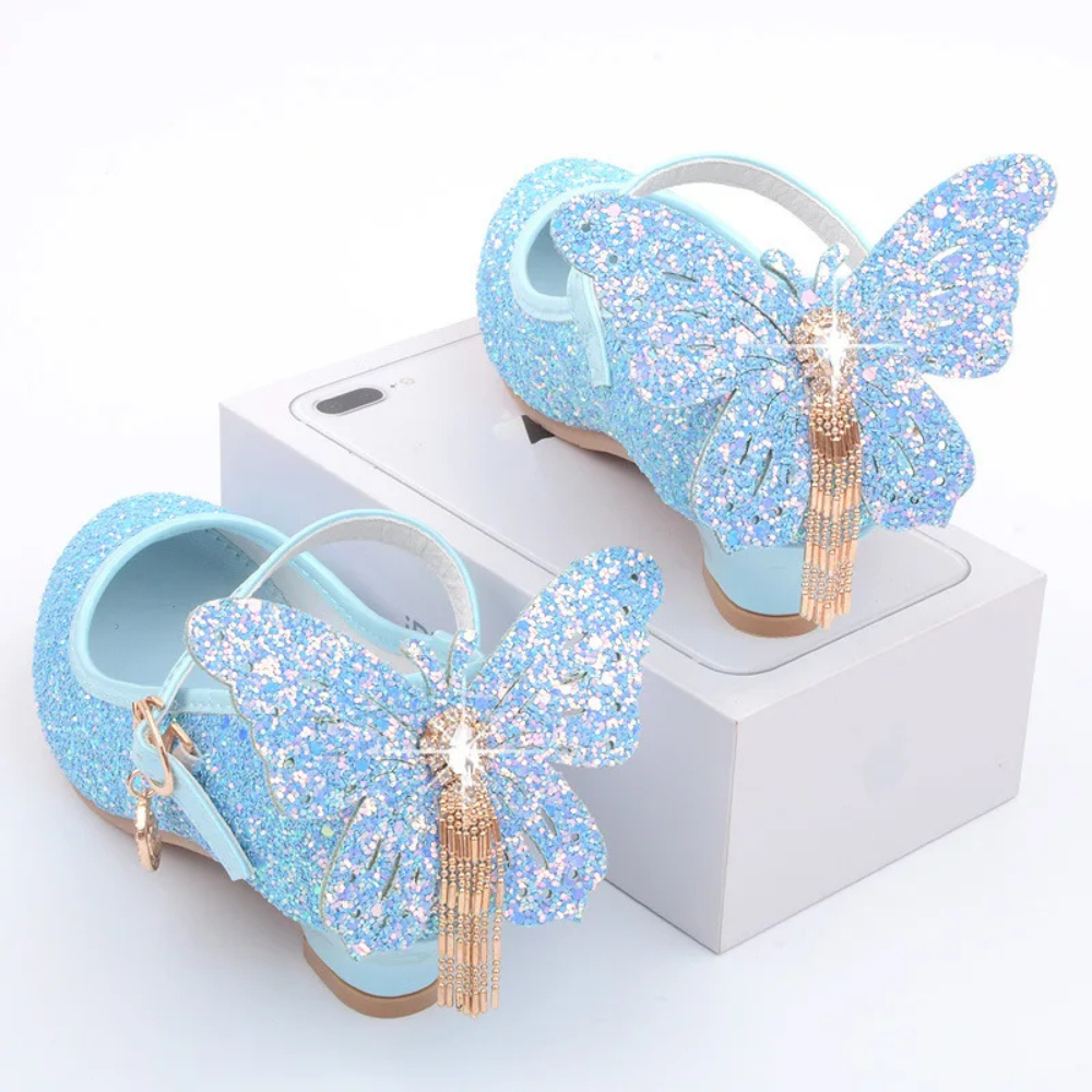 Chaussure Princesse Papillon bleu