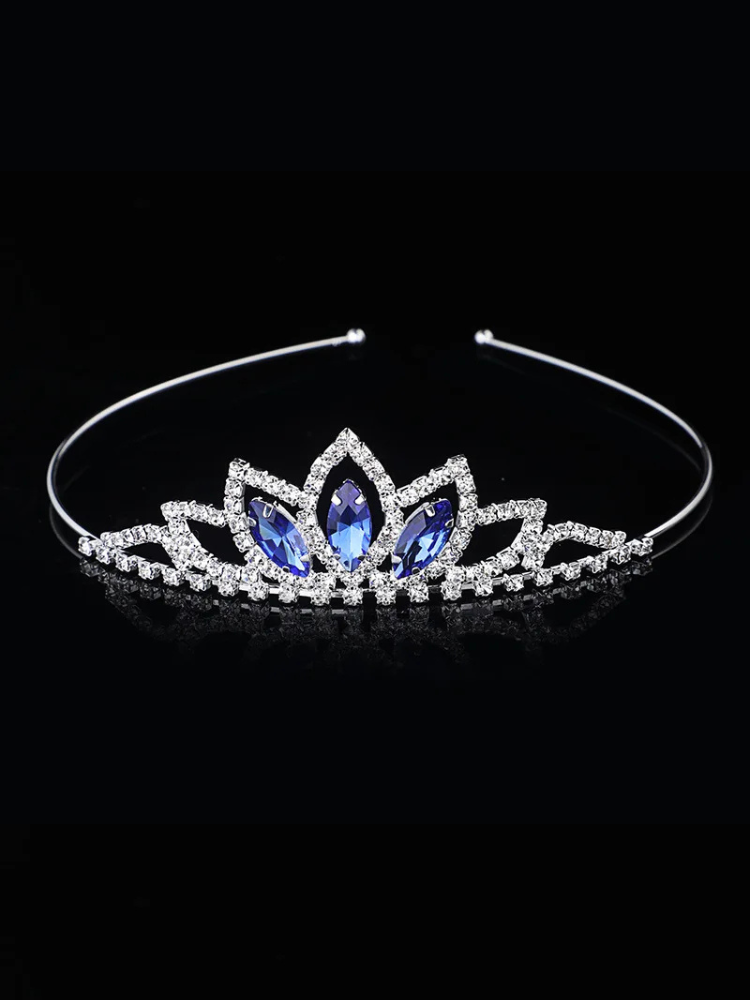 Couronne Princesse Fille bleue