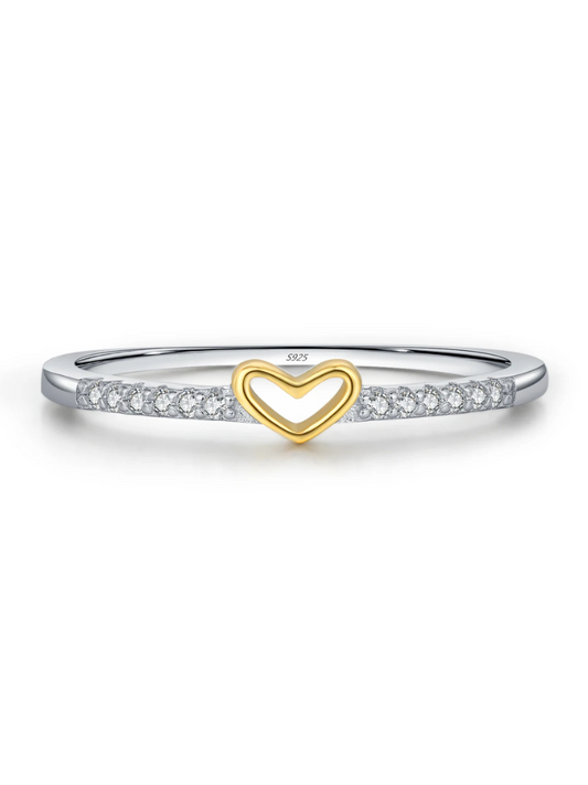 Bague Princesse Coeur Argent