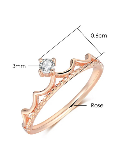 Bague Princesse Diamant couronne