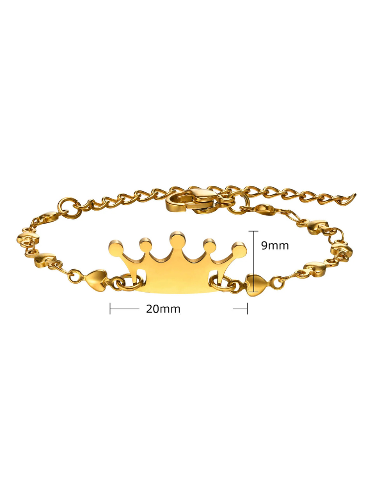 Bracelet personnalisé couronne