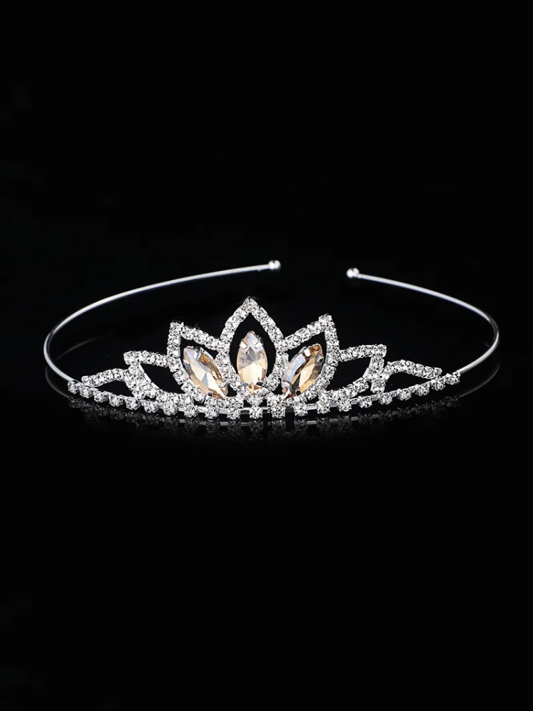 Couronne Princesse Fille champagne