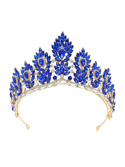 Couronne Princesse Reine bleu