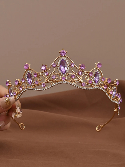 Couronne Princesse Or violette