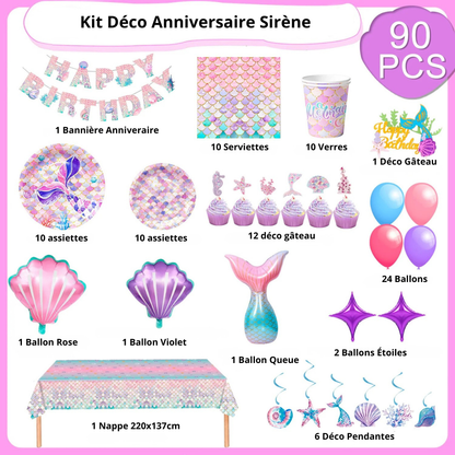 Décoration Anniversaire Sirène