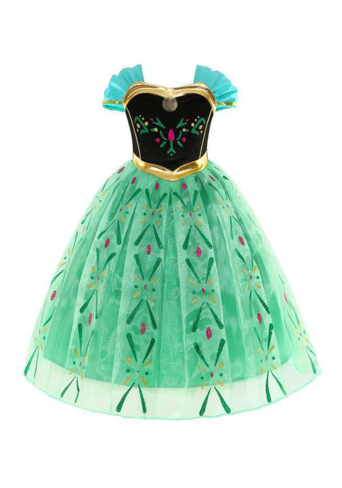 Robe Princesse Verte Fille