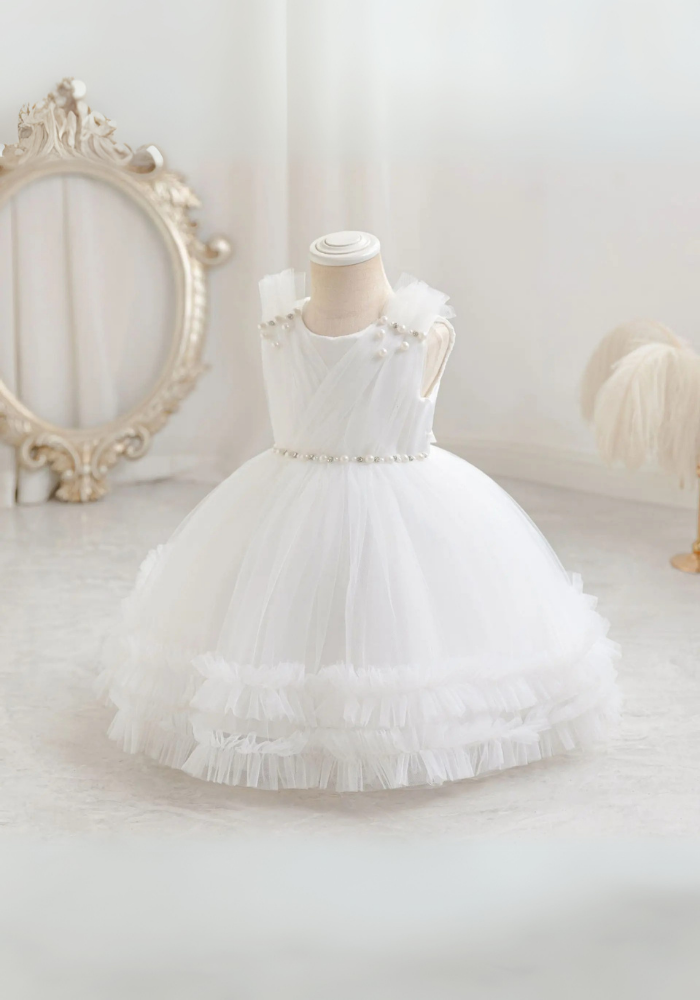 Robe Princesse Longue Blanche Bébé