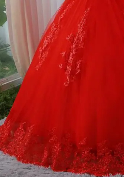 Robe Princesse Rouge Femme pas cher