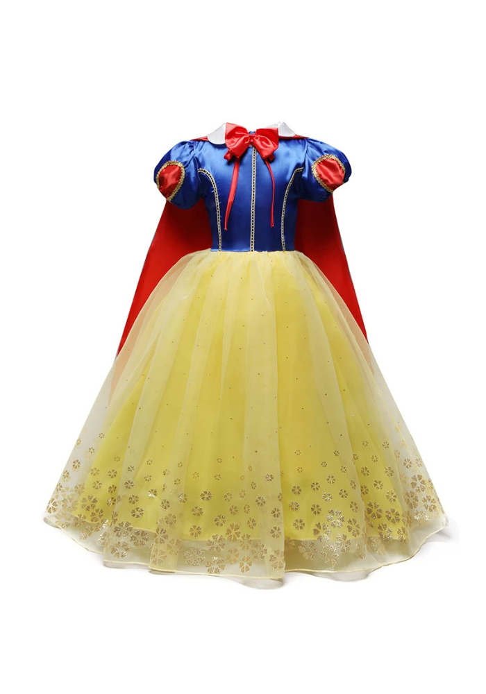 Robe Princesse Jaune et Bleu Fille