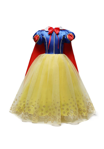 Robe Princesse Jaune et Bleu Fille