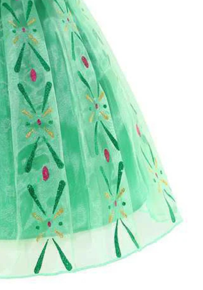 Robe Princesse Verte Fille pas cher