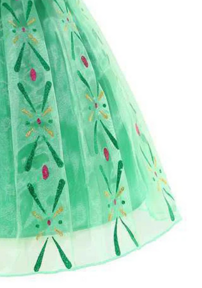 Robe Princesse Verte Fille pas cher