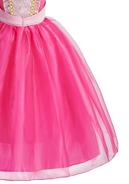 Robe Princesse Rose et Blanche Fille pas cher