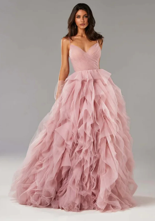 Robe Princesse Vague Rose