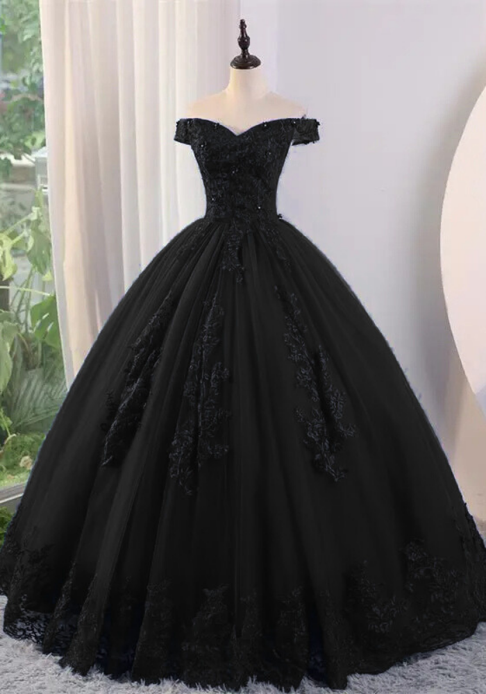 Robe Princesse Noire Femme