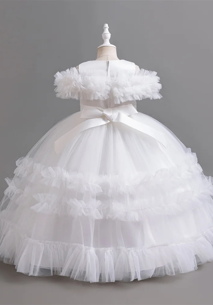 Robe Princesse Tulle Blanche Fille