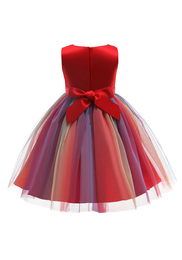 Robe Princesse Rouge Sequin Fille