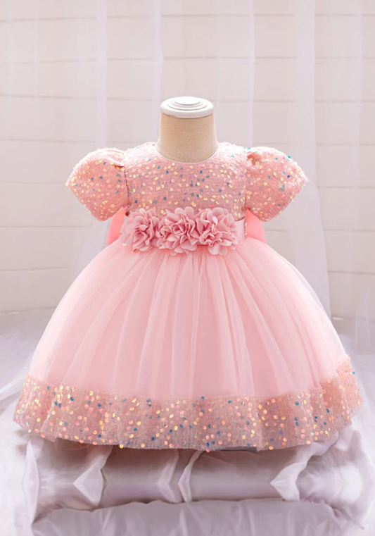 Robe Princesse Rose Clair Bébé