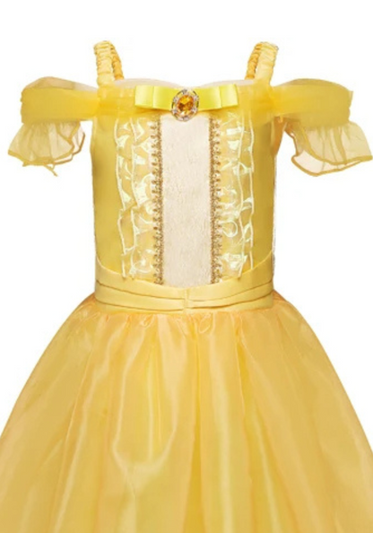 Robe Princesse Jaune Fille