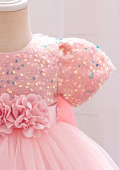 Robe Princesse Rose Clair Bébé