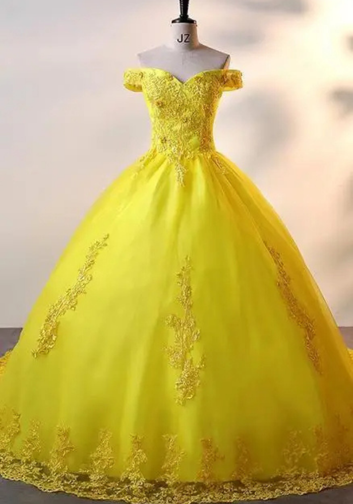 Robe Princesse Jaune Femme