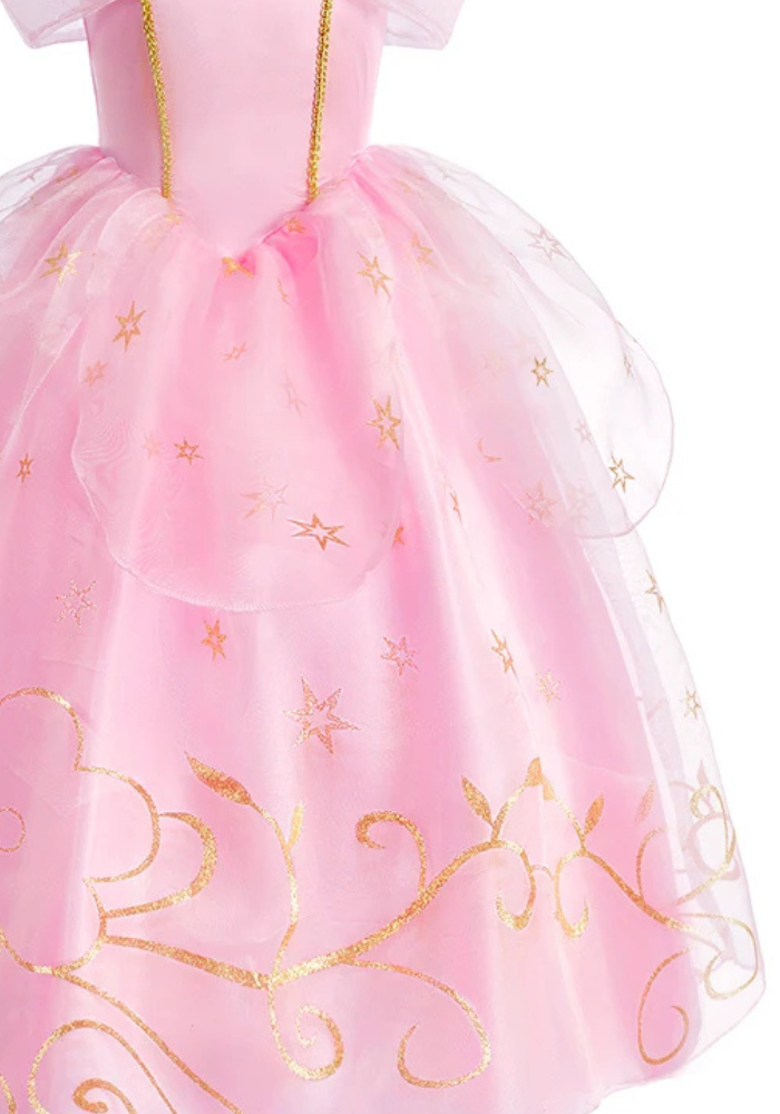 Robe Princesse Rose Pastel Fille pas cher