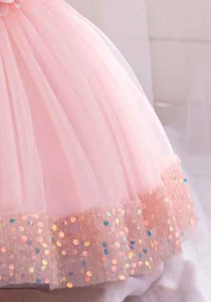 Robe Princesse Rose Clair Bébé pas cher
