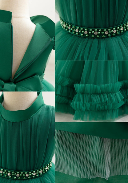 Robe Princesse Soirée Verte Bébé pas cher