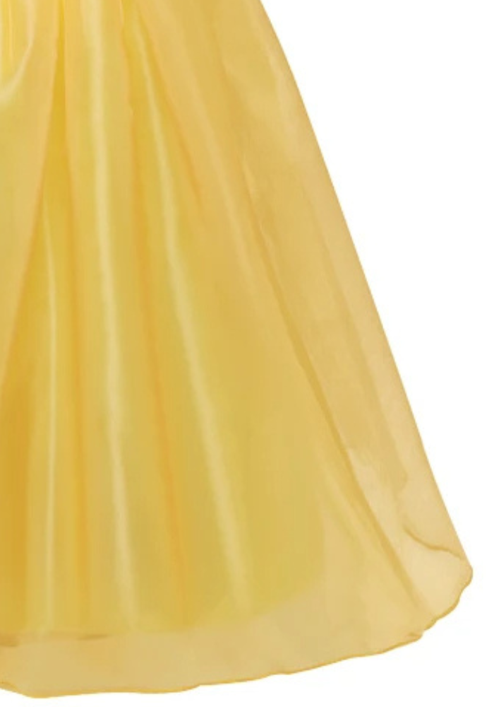 Robe Princesse Jaune Fille pas cher