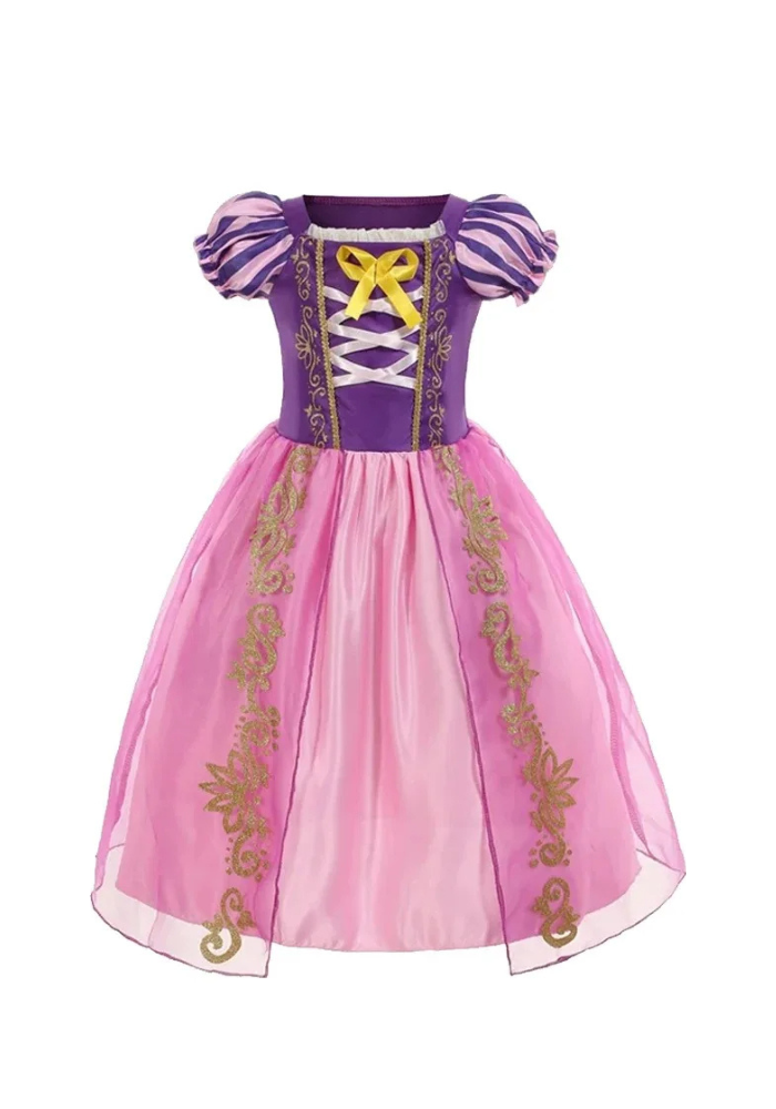 Robe Princesse Violette et Rose Fille