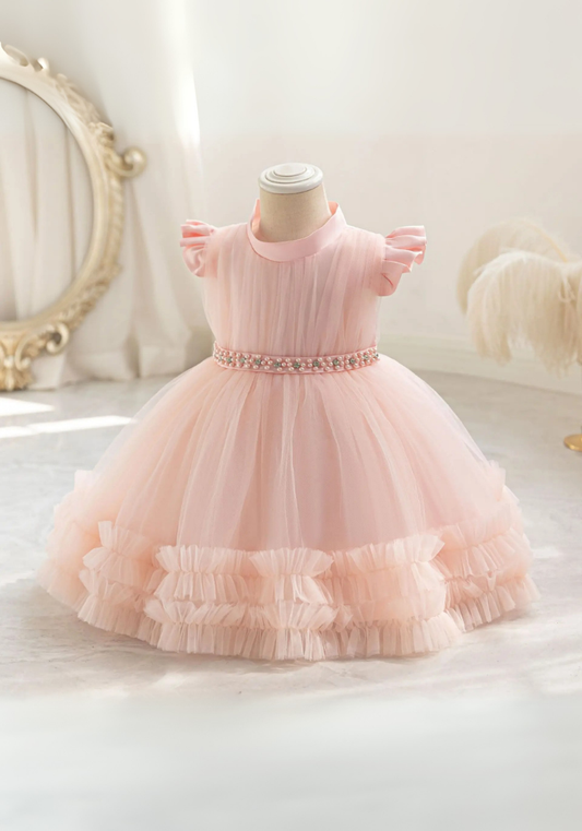 Robe Princesse Soirée Rose Bébé