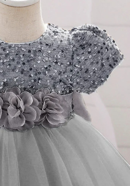 Robe Princesse Grise Bébé