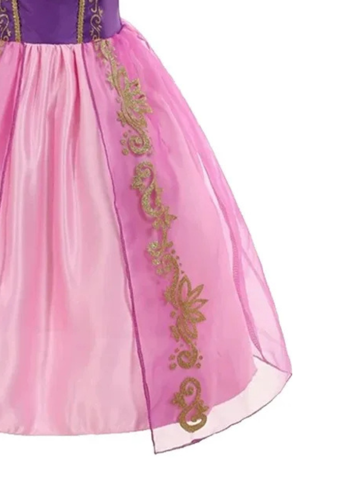 Robe Princesse Violette et Rose Fille pas cher